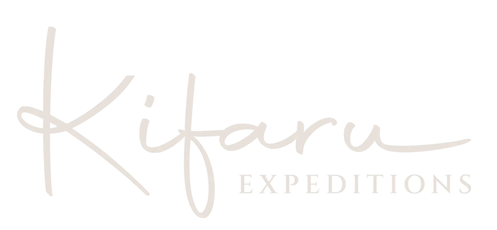 Kifaru Expeditions logo in light colour
